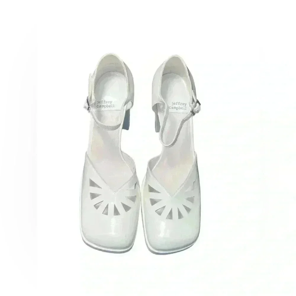 Jeffrey Campbell White Maxxed platform, Mary Jane size 8 $115 Brand New
